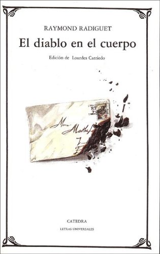 Portada de El diablo en el cuerpo, de Raymond Radiguet