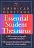 The American Heritage Student Thesaurus