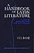 A Handbook of Latin Literature from the Earliest Times to the Death of St Augustine