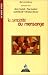 La Sincérité du mensonge by Marie de Solemne