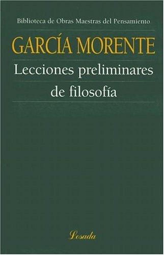 Lecciones preliminares de filosofía (Paperback)
