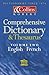 Collins-Robert Comprehensive Dictionary and Thesaurus English-French