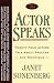The Actor Speaks: Twenty-fo...