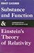 Substance and Function & Einstein's Theory of Relativity by Ernst Cassirer