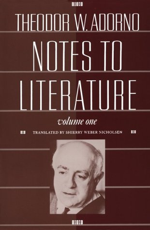 Notes to Literature, Volume 1 (Paperback)