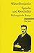 Sprache und Geschichte. Philosophische Essays. by Walter Benjamin