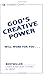 God's Creative Power Will Work for You