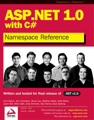 ASP.NET 1.0 Namespace Reference with C# (Paperback)