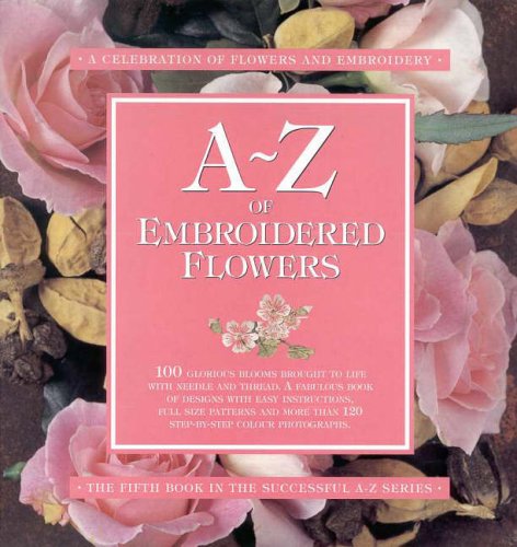 A-Z of Embroidered Flowers (Spiral-bound)