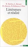 Littérature et réalité Littérature et réalité