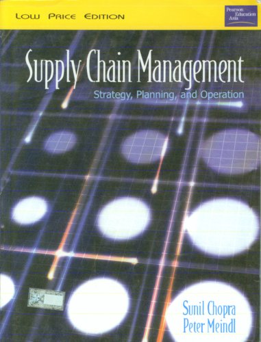 Supply Chain Management: Strategy, Planning, and Operation (Unknown Binding)