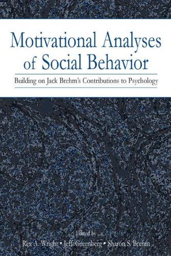 Motivational Analyses of Social Behavior (Hardcover)