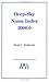 Deep-Sky Name Index 2000.0 by Hugh C. Maddocks