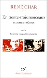 En trente-trois morceaux et autres poèmes En trente-trois morceaux et autres poèmes