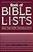 Book of Bible Lists by Harold L. Willmington