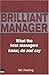 Brilliant Manager by Nic Peeling