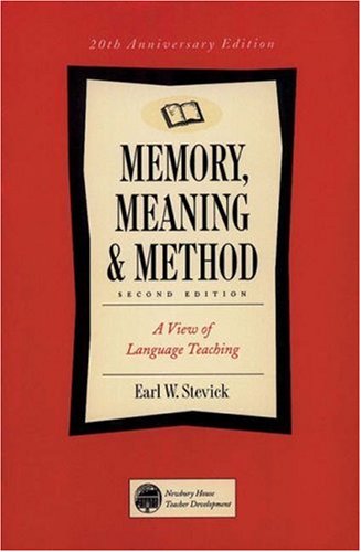 Memory, Meaning, and Method: Some Psychological Perspectives on Language Learning (Paperback)
