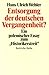 Entsorgung der deutschen Vergangenheit? by Hans Ulrich Wehler
