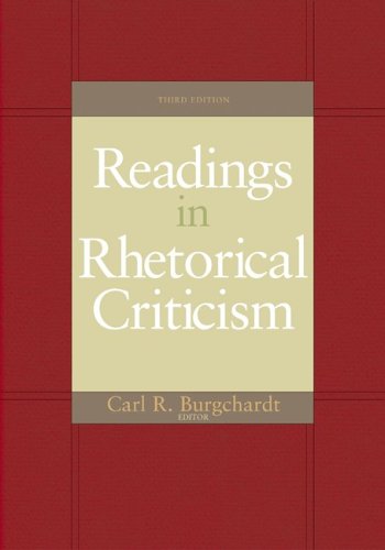 Readings In Rhetorical Criticism (Paperback)