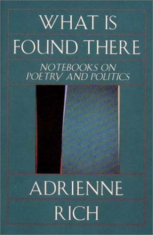 What Is Found There Notebooks On Poetry And Politics By Adrienne Rich