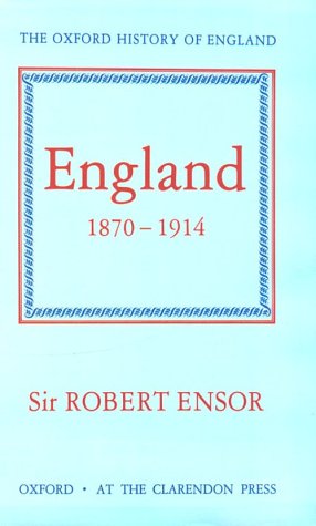 England, 1870–1914 (Hardcover)