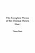 The Complete Poems of Sir Thomas Moore, Volume 1