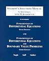 Fundamentals of Differential Equations and Boundary Value Problems: Student's Solutions Manual, Third Edition