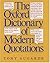 The Oxford Dictionary of Modern Quotations (Oxford Quick Reference)