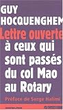 Lettre ouverte à ...