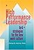 High Performance Leadership: HRD Strategies for the New Work Culture