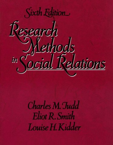 Research Methods in Social Relations (Hardcover)