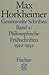 Gesammelte Schriften II: Philosophische Frühschriften 1922 - 1932 (Fischer Taschenbücher Allgemeine Reihe)