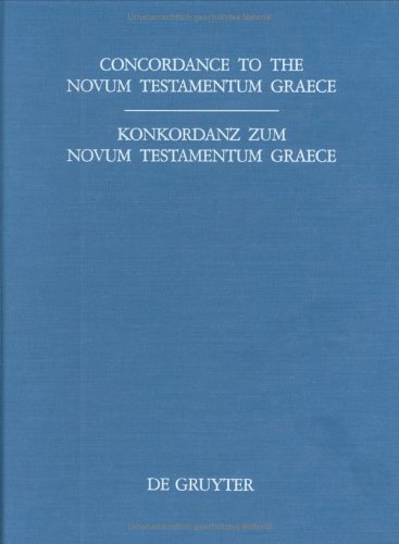 Concordance to the Novum Testamentum Graece (Hardcover)