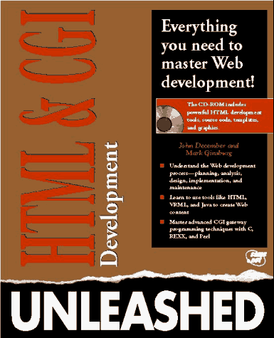 Html and Cgi Unleashed/Book and Cd-Rom (Paperback)