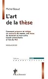 L'art de la thèse
