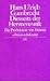 Diesseits der Hermeneutik: Die Produktion von Präsenz