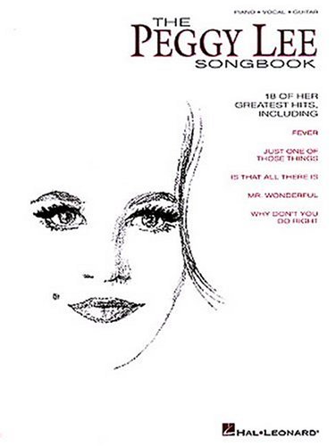 The Peggy Lee Songbook Piano, Vocal and Guitar Chords (Sheet music)