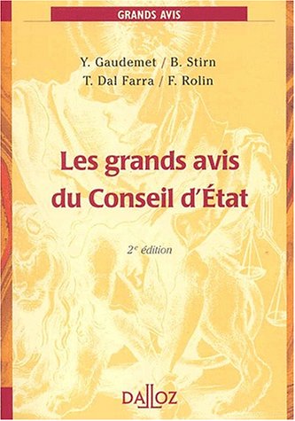 Les Grands Avis du Conseil d'État, 2e édition (Hardcover)
