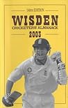 Wisden Cricketers' Almanack 2003 by Lisle Tim De
