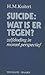 Suicide: wat is er tegen? Z...