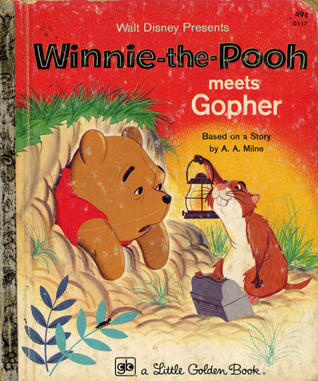 Capa do Livro Winnie-the-Pooh Meets Gopher (Little Golden Book)