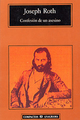 Portada de Confesión de un asesino, de Joseph Roth