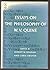 Essays on the Philosophy of W. V. Quine