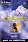 Into Thin Air by Jon Krakauer Into Thin Air by Jon Krakauer