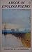 A Book of English Poetry by G.B. Harrison A Book of English Poetry by G.B. Harrison