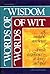Words of Wisdom, Words of Wit (Artscroll Series)