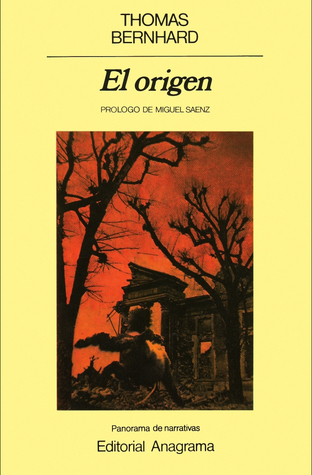 Portada de El origen, de Thomas Bernhard