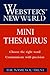 Webster's New World Mini Thesaurus