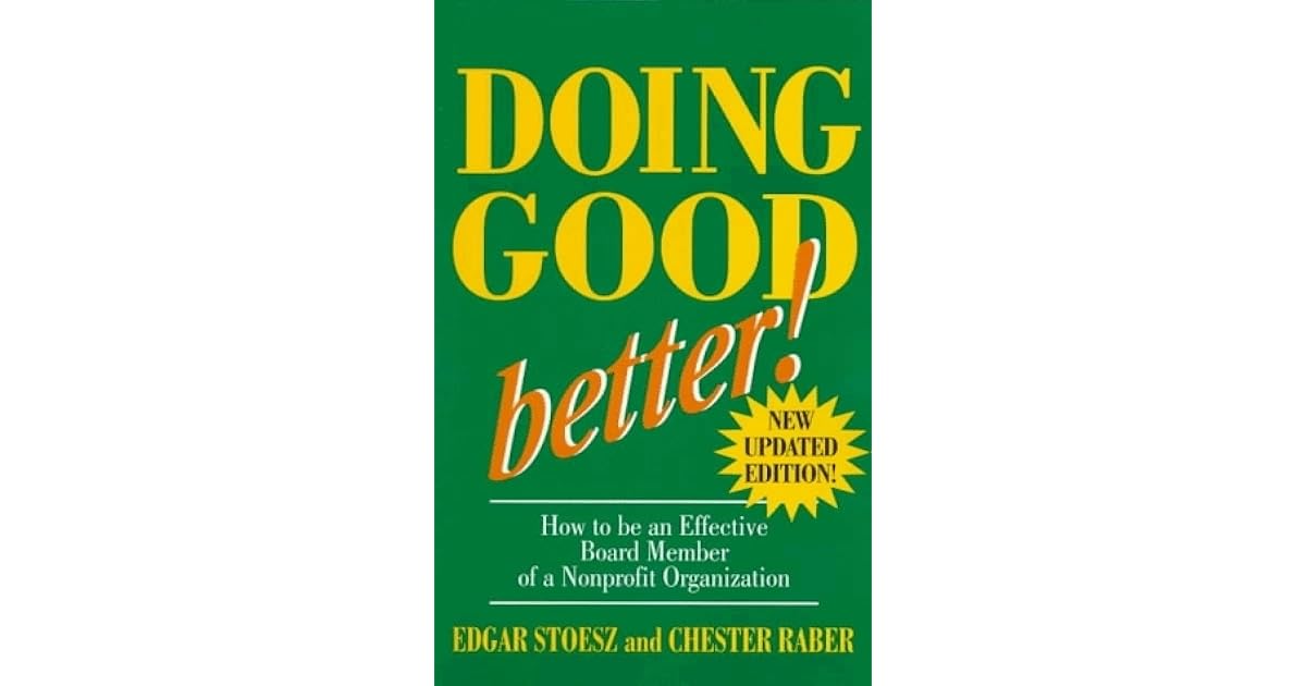 Doing Good Better by Edgar Stoesz