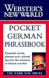 Webster's New World Pocket German Phrasebook Webster's New World Pocket German Phrasebook